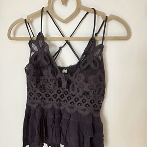 Zenana Outfitters Black Lace Camisole
